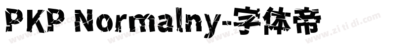 PKP Normalny字体转换
